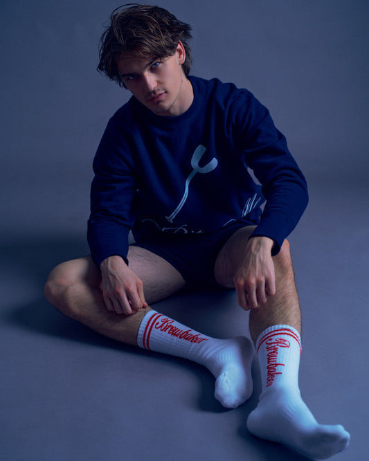 Brewbaker Script Socks